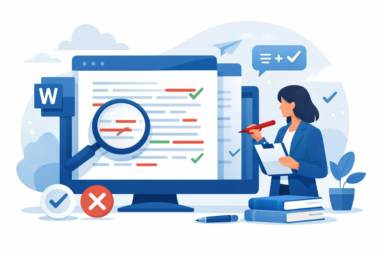 Proofreading in a Word document: how to use it correctly
