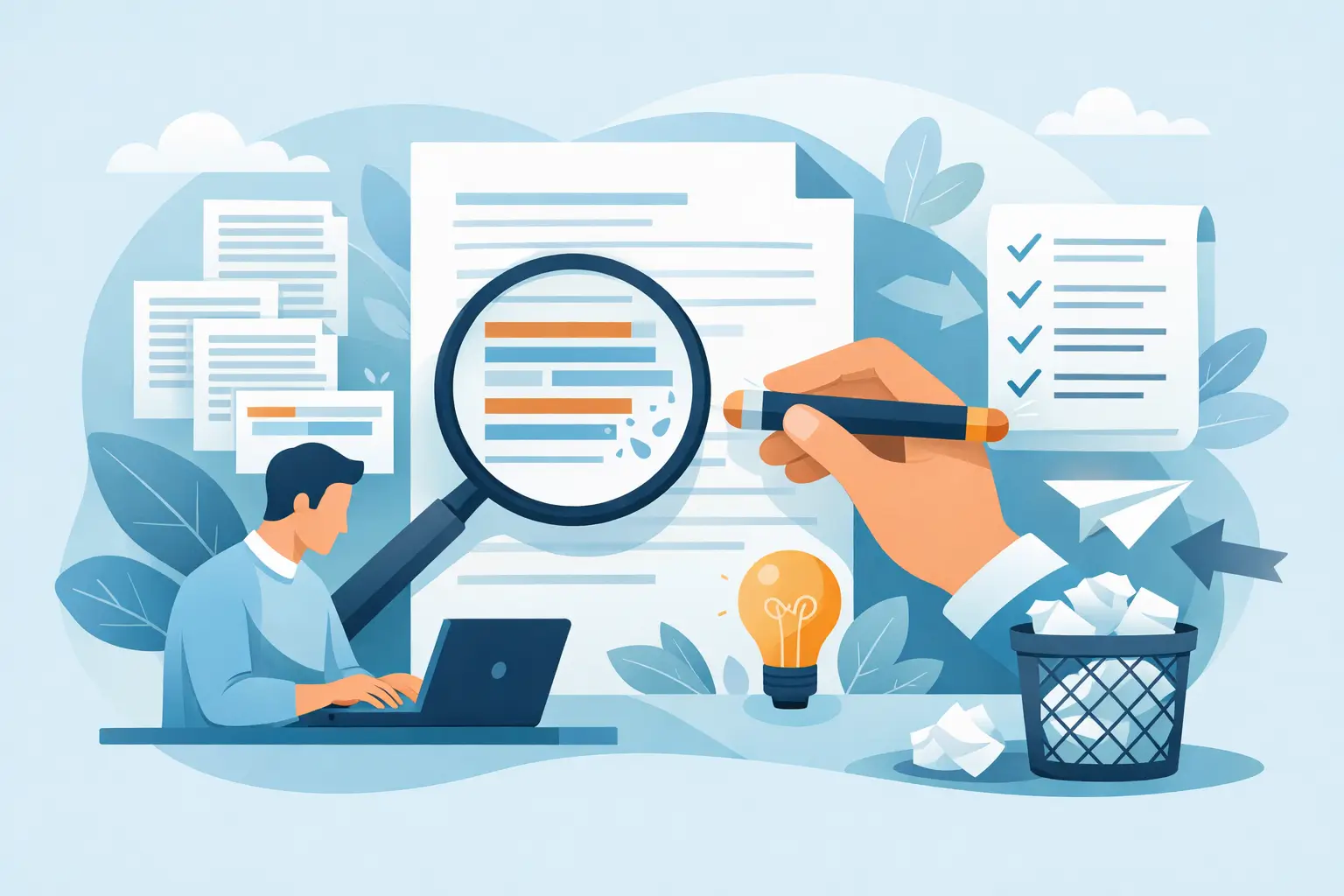 Strategically reduce text repetitions in your text